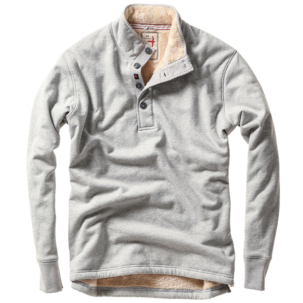 Lt Heather Grey Superfleece Mock by Relwen