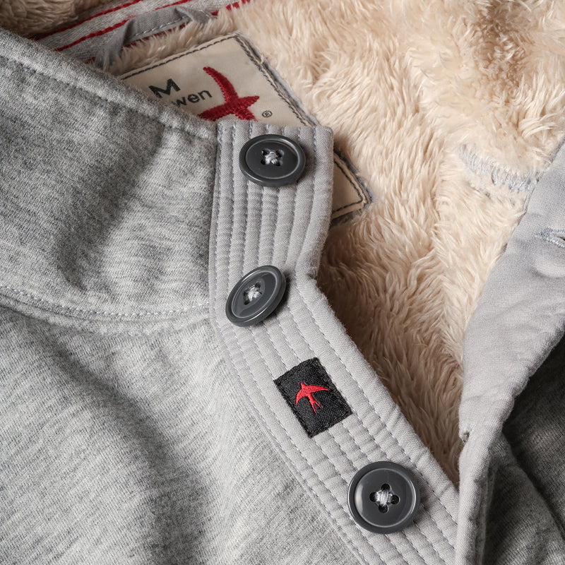 Lt Heather Grey Superfleece Mock by Relwen