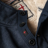 Navy Heather Superfleece Mock by Relwen