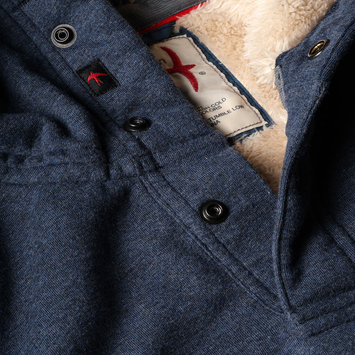 Navy Heather Superfleece Hoodie by Relwen