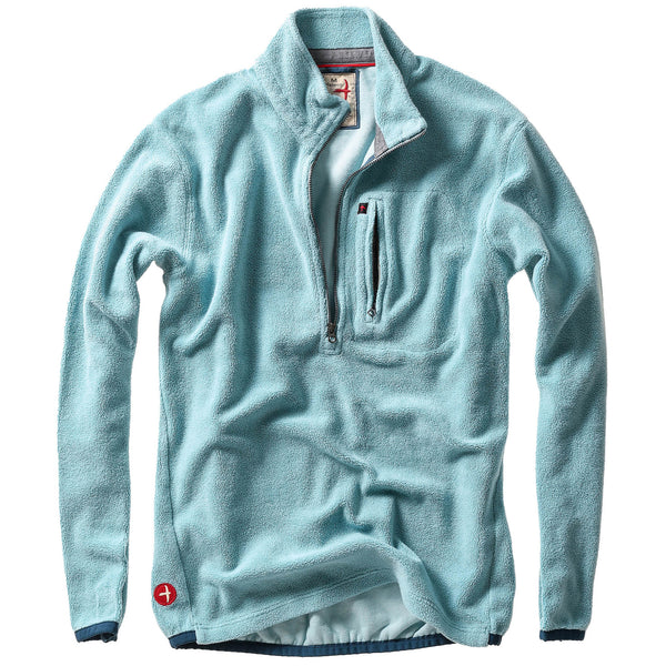 Blue Haze Sheared Fleece Half-Zip by Relwen
