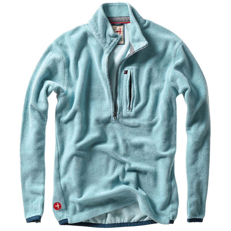 Blue Haze Sheared Fleece Half-Zip by Relwen
