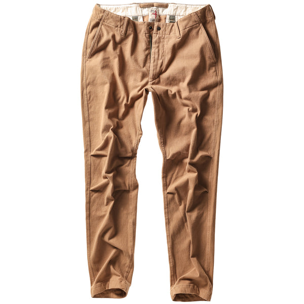Camel Moleskin Chino by Relwen