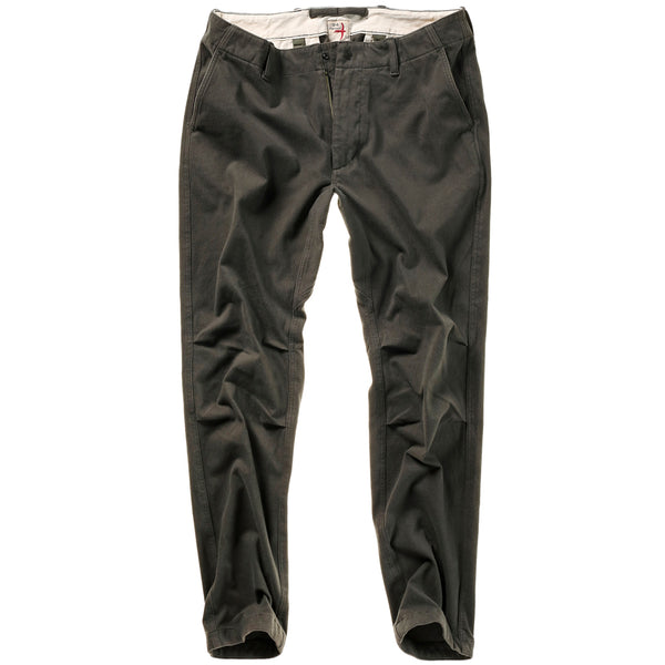 Charcoal Loden Moleskin Chino by Relwen
