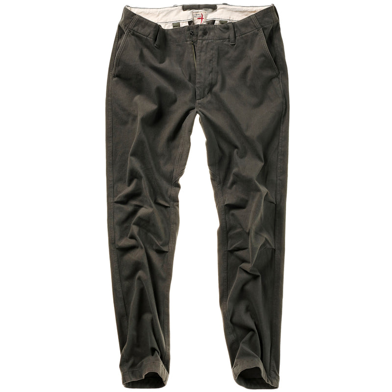 Charcoal Loden Moleskin Chino by Relwen