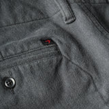Dark Grey Moleskin Chino by Relwen