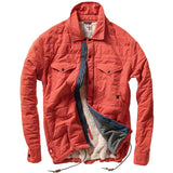 Relwen Dark Orange Quilted Superfleece Jacket