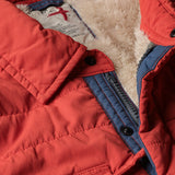 Relwen Dark Orange Quilted Superfleece Jacket