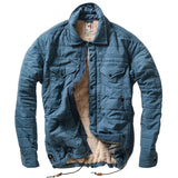 Relwen Gas Blue Quilted Superfleece Jacket
