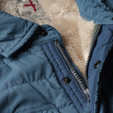Relwen Gas Blue Quilted Superfleece Jacket
