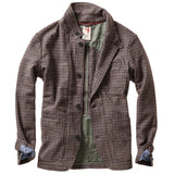 Relwen Brown/ Blue Check Heritage Trap Blazer