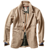 Relwen Lt Camel  Herringbone Heritage Trap Blazer