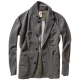 Relwen Dark Grey Pique Trap Blazer