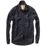 Relwen Dark Navy Tick Stripe Utility Workshirt
