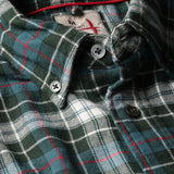 Relwen Forest Green Plaid Flyweight Flannel Shirt
