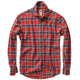 Relwen Red / Navy Plaid Flyweight Flannel Shirt