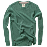 Relwen Bottle Green Bi-Waffle Crew