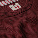 Relwen Burgundy Bi-Waffle Crew