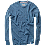 Relwen French Blue Bi-Waffle Crew