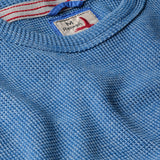 Relwen French Blue Bi-Waffle Crew