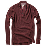 Relwen Burgundy Bi-Waffle Mock