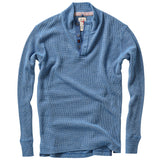 Relwen French Blue Bi-Waffle Mock