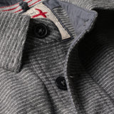 Relwen Charcoal Stripe Mariner Polo
