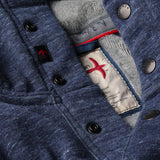 Relwen Navy Speck Micropile Hoodie