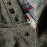 Relwen Smoke Olive Heather Micropile Hoodie