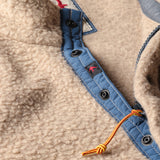 Relwen Dark Biscuit Wooly Shag Snap-Zip Jacket