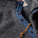 Relwen Lt Charcoal Wooly Shag Snap-Zip Jacket