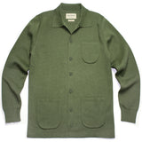Far Afield Moss Organic Cotton "Station" Knit Jacket - F