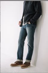 "Hammer" Straight Leg  - 10.5 oz Selvedge Denim "Rain" Wash by Hiroshi Kato
