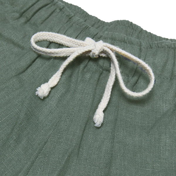 Alex Crane Jade "Bo" French Linen Shorts