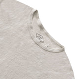 Bone Linen "Sun" Crewneck Tee by Alex Crane