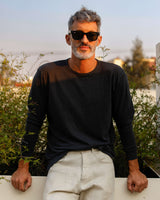 Night Linen "Sun" Crewneck " Tee by Alex Crane