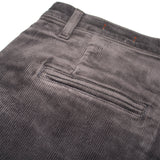 The "Pipe" 16W Anchor Grey Stretch Cord Chino by Hiroshi Kato