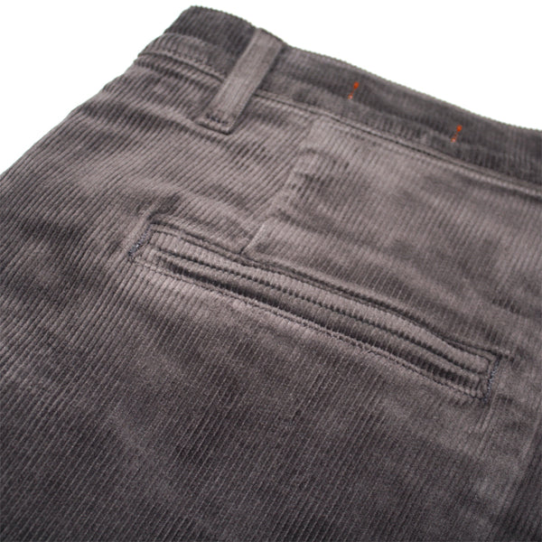 The "Pipe" 16W Anchor Grey Stretch Cord Chino by Hiroshi Kato