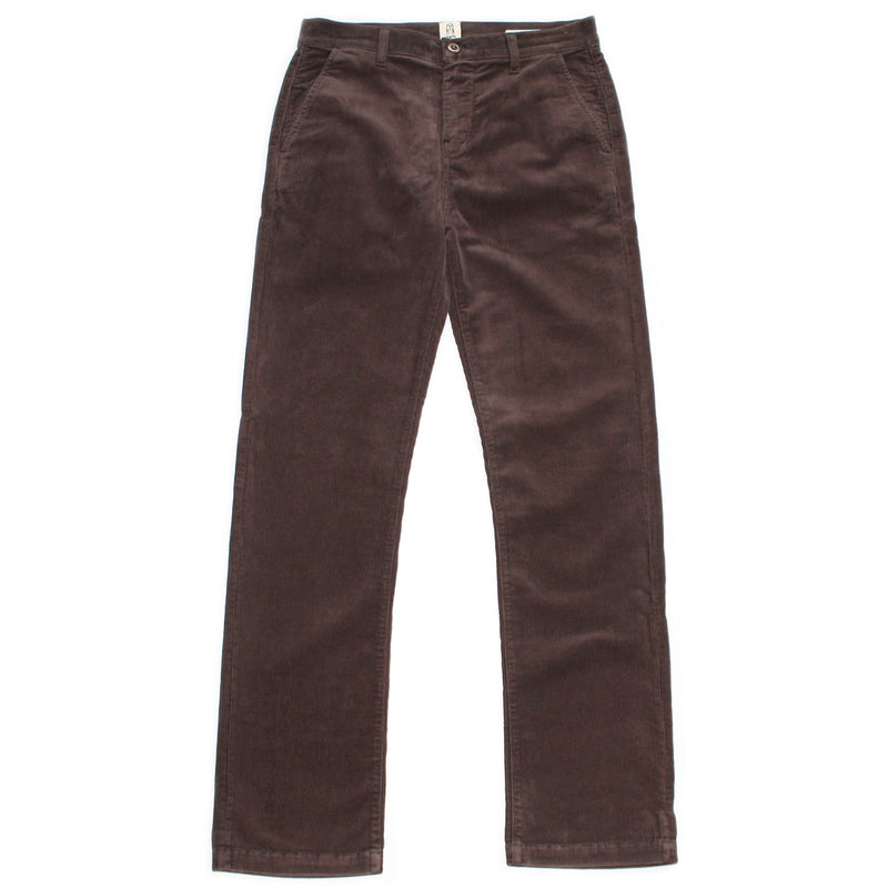 The "Pipe" 16W Carob Stretch Cord Chino by Hiroshi Kato