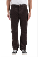 The "Pipe" 16W Carob Stretch Cord Chino by Hiroshi Kato