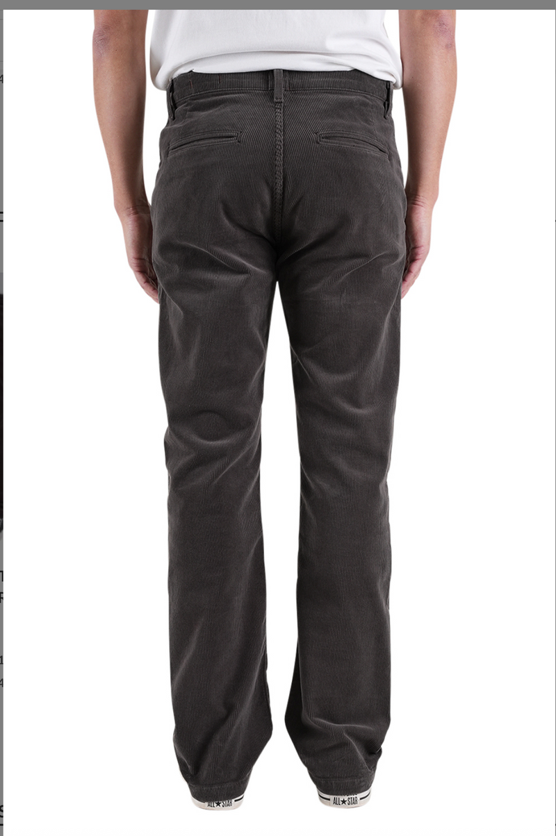 The "Pipe" 16W Anchor Grey Stretch Cord Chino by Hiroshi Kato