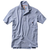 Lt Blue / White Fineline Jersey Polo by Relwen