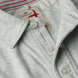 Stone / White Fineline Jersey Polo by Relwen