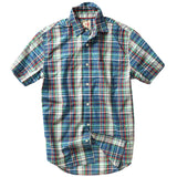 Green / Blue / Multi Madras Campshirt by Relwen
