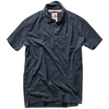 Relwen Navy Marl Ringspun Polo