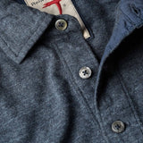 Relwen Navy Marl Ringspun Polo
