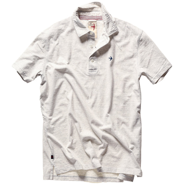 Relwen Stone Heather Ringspun Polo