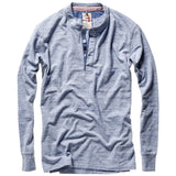 Relwen Lt Blue Ringspun L/S Henley