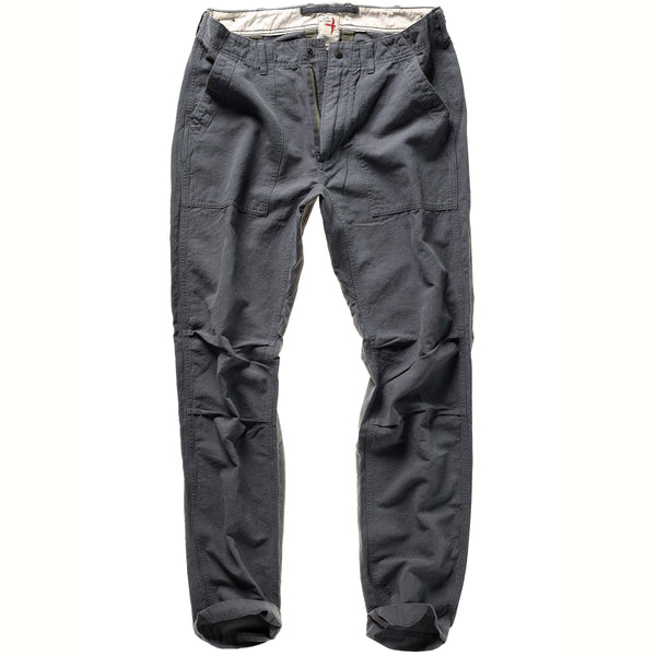 Relwen Dark Smoke Cotton / Linen Supply Pant