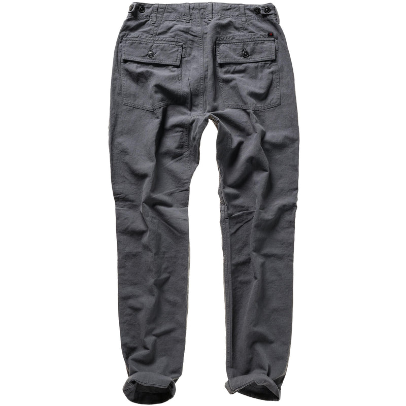 Dark Smoke Cotton / Linen Supply Pant by Relwen